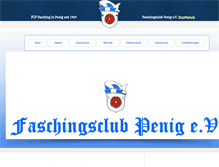 Tablet Screenshot of faschingsclub-penig.de